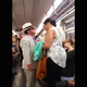 Scene from video showing altercation between a man and a woman on the New York City subway
YouTube screenshot